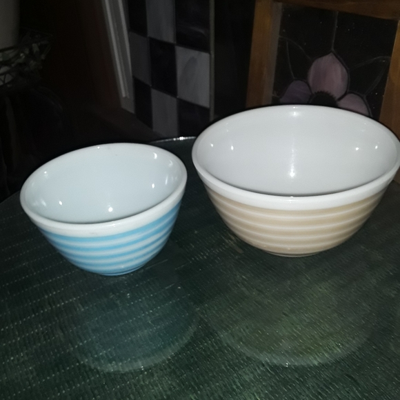 Vintage Pyrex; candy striped blue 401 - Picture 7 of 7